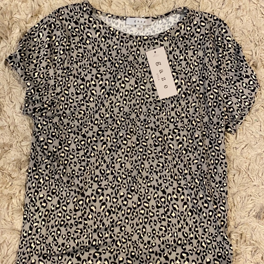 New Gaze leopard print crop top